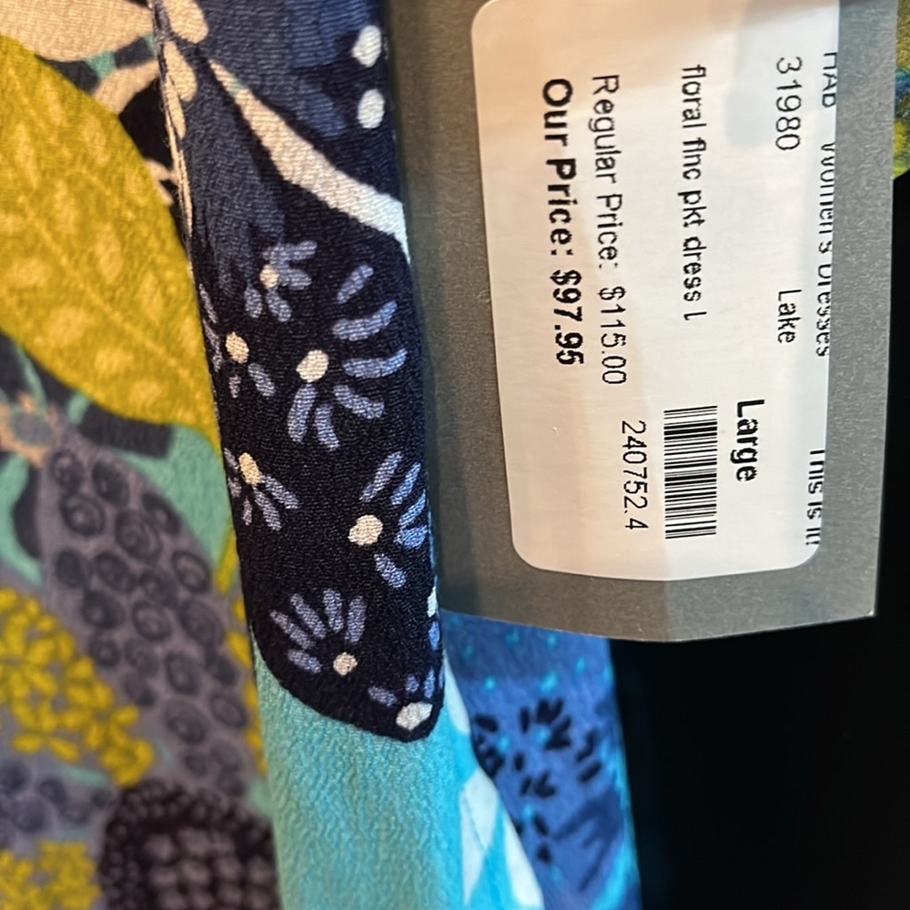 Habitat Floral Patterned Dress NEW with Tags Large - Picture 3 of 9